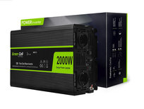 Green Cell, Przetwornica Inv11 12V-230V 2000W/4000W Czysta Sinusoida Greencell