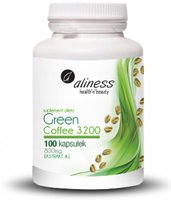 Green Coffee 3200 100 kap 800 mg zielona kawa Chrom || Aliness