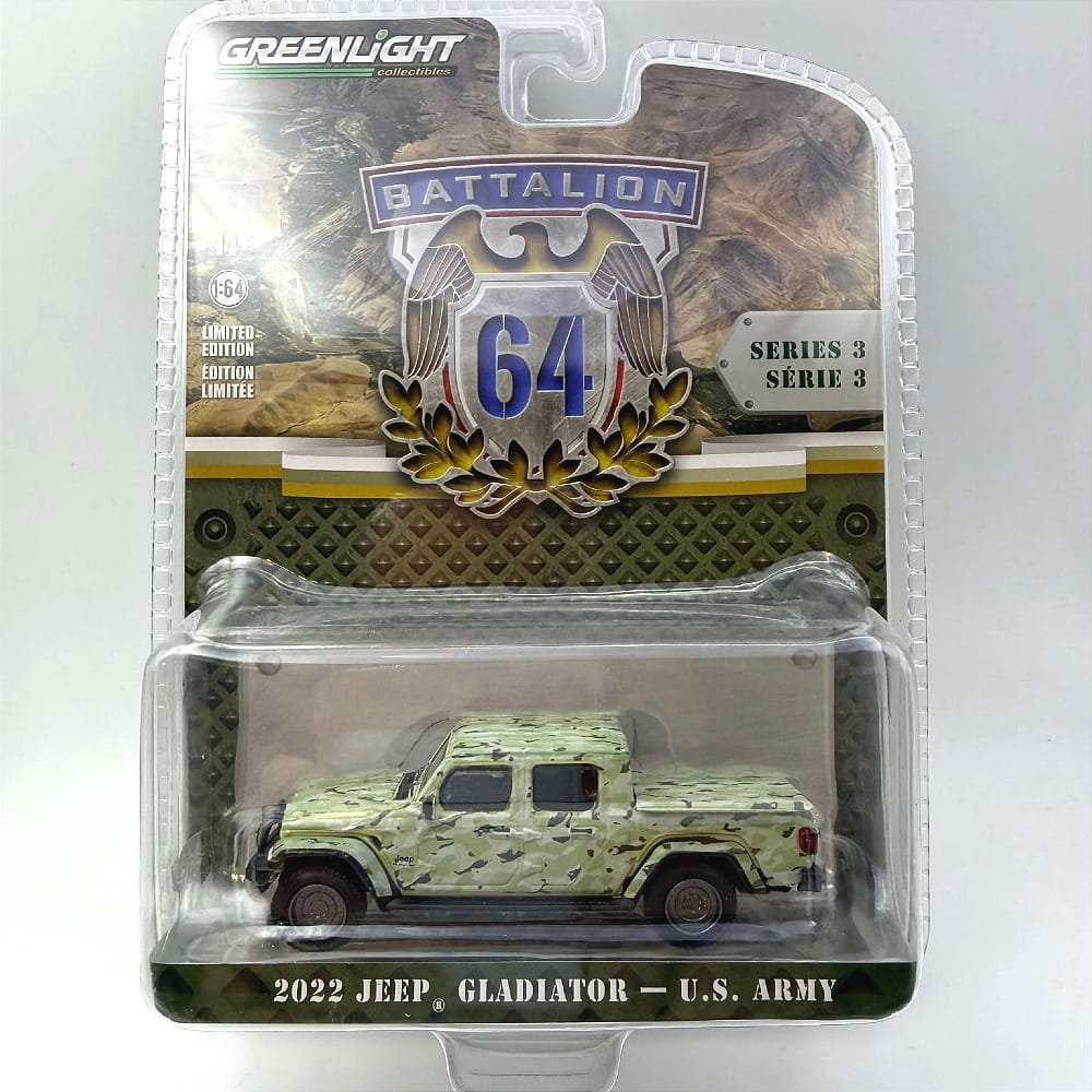 Greenlight JEEP 2022 Gladiator U.S. Army 1:64 -Battalion 64