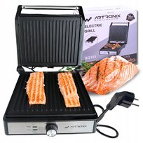 Grill elektryczny 2000W do panini tostów opiekacz otwierany na płasko