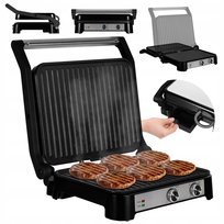 Grill elektryczny Kontaktowy OPIEKACZ Kanapek Panini DUŻY 2000W TIMER