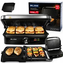 GRILL ELEKTRYCZNY opiekacz toster do kanapek panini ROZKŁADANY 180° 2500W Blow