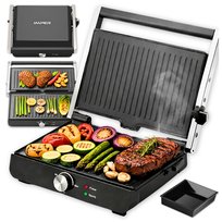 GRILL ELEKTRYCZNY OPIEKACZ TOSTER PANINI DO KANAPEK ROZKŁADANY DUŻY 2000W