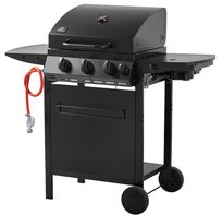 Grill gazowy 3,1  z żeliwem (ca. 11 kW)3x 3 KW + 3.5 KW palnik do steków na podczerwień