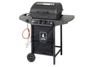 Grill gazowy ACTIVA Lava Halifax 11993, 5,5 + 2,5 kW, czarny, 48x37 cm