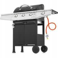 Grill Gazowy Ogrodowy Żeliwny Ruszt 3+1 Lehmann