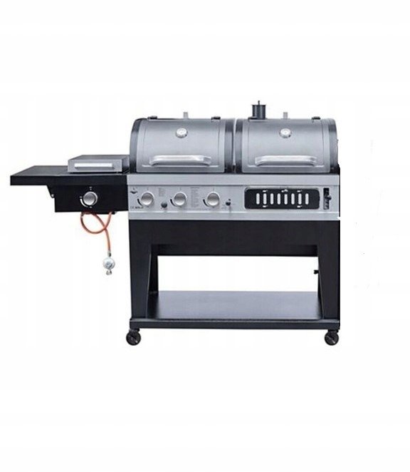 El Fuego El Fuego Grill Gazowy Węglowy 2W1 Solidny Żeliwny Ruszt !