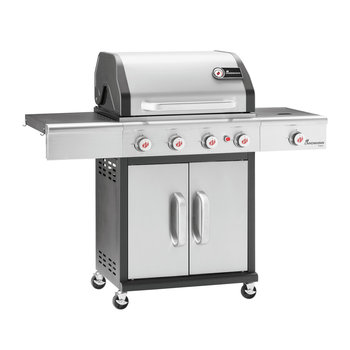 Grill gazowy - węglowy LANDMANN TRITON maxX PTS 4.1 INOX NOWOŚĆ!!! - LANDMANN