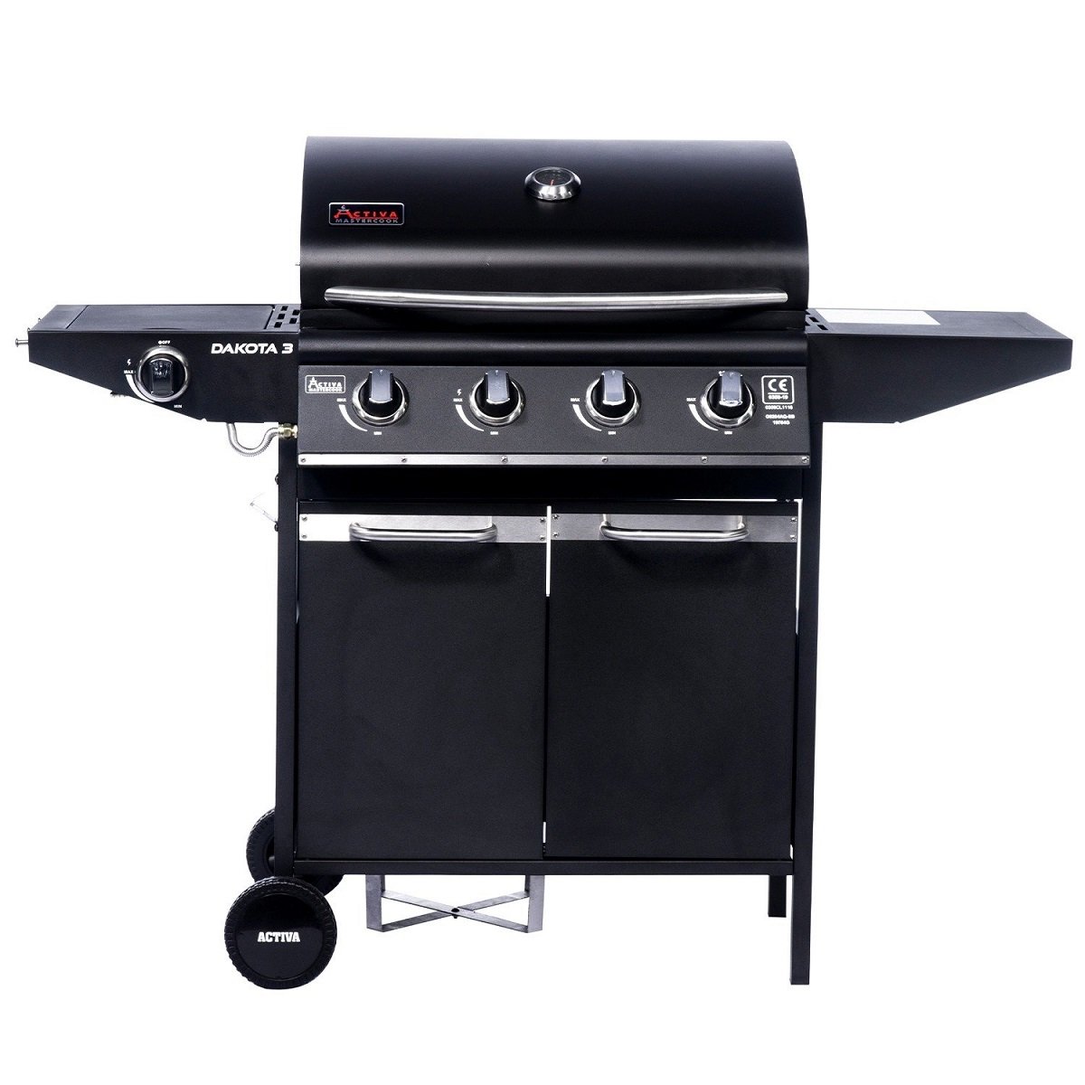 Grill gazowy wózek ACTIVA Dakota III 19784G, 12,8 + 3,2 kW