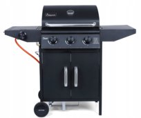 Grill gazowy wózek SAN DIEGO  - 9,6 + 3,2 Kw, GNIAZDO NA BUTLĘ 11 KG