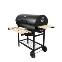 Grill ogrodowy węglowy Roast 8.0, z półkami, termometrem i wentylacją, 95cmx76cm