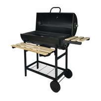 Grill Ogrodowy Węglowy Z Półkami Pokrywa Ruszt Popielnik Na Kółkach Bbq1008