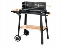 Grill węglowy duży mobilny regulowany na kółkach GRILLMEISTER