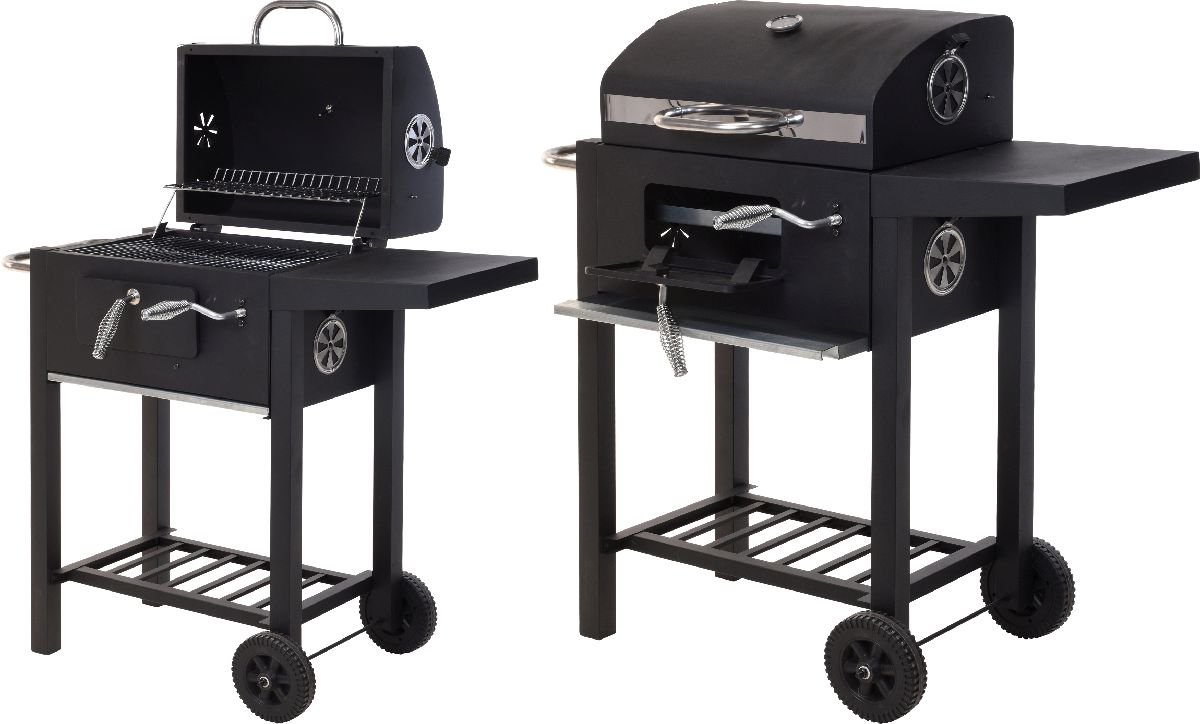 Grill węglowy na kółkach z pokrywą EH EXCELLENT HOUSEWARE