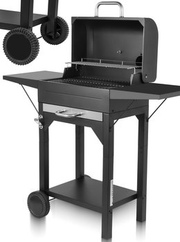 Grill Węglowy Ogrodowy z Pokrywą Kominem i Termometrem ChimneyBBQ GM12000 - Maltec