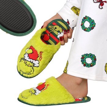 Grinch ANTYPOŚLIZGOWE męskie papcie, ŚWIĄTECZNE kapcie do domu, CIEPŁE 42-43 EU - Inna marka