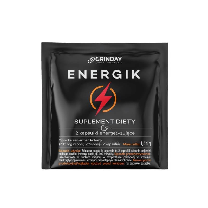 Фото - Вітаміни й мінерали Grinday Energik - 2 kapsułki Suplement diety