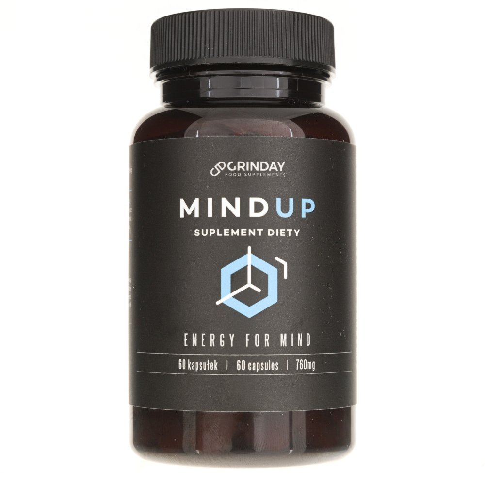 Zdjęcia - Witaminy i składniki mineralne UP3D Grinday, Mind Up Energy For Mind, Suplement diety, 60 kaps. 