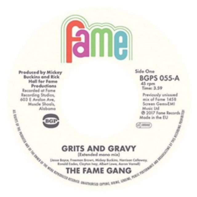 Grits & Gravy/Crime Don't Pay The Fame Gang Muzyka Sklep