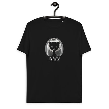 Grizzly – Ekologiczna Koszulka Unisex Z Zagrożonymi Zwierzętami - L - AWAK