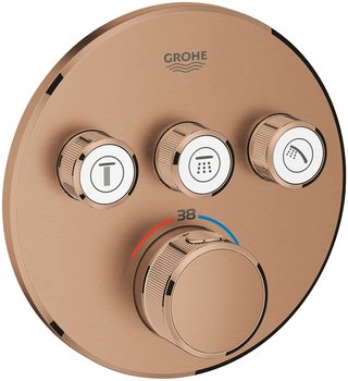 Grohe Grohtherm SmartControl bateria wannowo-prysznicowa podtynkowa termostatyczna brushed warm sunset 29121DL0 - GROHE