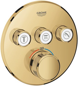 Grohe Grohtherm SmartControl bateria wannowo-prysznicowa podtynkowa termostatyczna cool sunrise 29121GL0 - GROHE