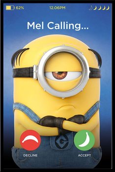 Gru, Dru i Minionki Mel Calling - plakat filmowy 61x91,5 cm - Pyramid Posters