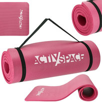 Gruba mata do ćwiczeń NBR 1,5 cm - pink Activ Space