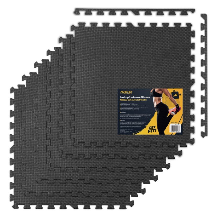 Gruba mata puzzle fitness pod sprzęt 6 szt 180x120cm na siłownię do ćwiczeń Neo-Sport