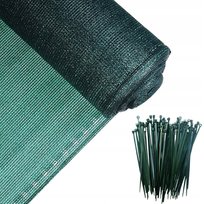 GRUBA SIATKA CIENIUJĄCA 90% MASKUJĄC PŁOT Mata na Ogrodzenie 1,5m x 50m UV