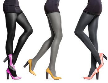 Grube Rajstopy Z Polarem Ocieplane 180 Den R. L/Xl - ATTRACTIVE