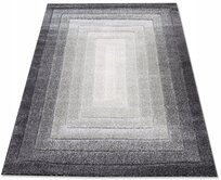 GRUBY DYWAN 120x170 DO SALONU POKOJU NOWOCZESNY MODNY SZARY ELEGANCKI 3D