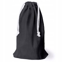 GRUBY WOREK BAWEŁNIANY 18x35 cm SZARY 280g EKO ŚCIĄGANY BIAŁYM SZNURKIEM