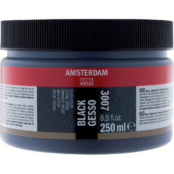 Grunt akrylowy, Talens Amsterdam Gesso, czarny, 250 ml - Talens