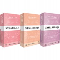 GRY dla par NASZA RELACJA Zestaw 3 gier IDEALNY PREZENT karty do rozmów