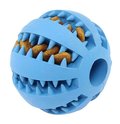 GRYZAK DLA PSA SILIKONOWY Zabawka w kształcie kuli 5cm niebieski AG684C - Aptel