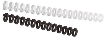 Fournitures Reliure 16mm Baguettes Plastique GBC ClickBind - 16mm Noir - Lot De 50 Pour Reliure A4 Baguettes De Reliure