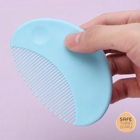 Grzebień dla dzieci i niemowląt – delikatny, bezpieczny, łatwy w użyciu (niebieski)