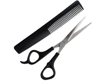 Grzebień + Nożyczki Do Strzyżenia Włosów Grzebyk Nożyce Zestaw - inna