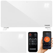 Grzejnik Elektryczny Szklany KAMINER X-SHAPE 2500W Aplikacja WiFi + Pilot