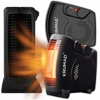 Grzejnik Farelka Termowentylator Elektryczny Termostat Regulacja Mocy 2000W