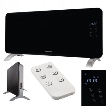 Grzejnik konwektorowy GORENJE 2000W Timer Czarne SZKŁO PILOT wyświetlacz - Gorenje