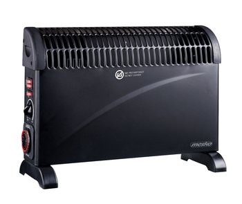 Grzejnik konwektorowy Mesko MS 7741b - czarny konwektorowy ztimerem i Turbo nawiewem   - Mesko