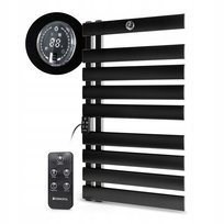GRZEJNIK ŁAZIENKOWY CZARNY elektryczny 425W +PILOT