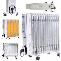 Grzejnik Olejowy Elektryczny 13 Żeberek Na Olej Riwall 2500W Kaloryfer Eco