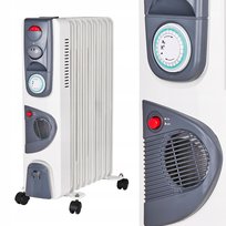 Grzejnik olejowy Ravanson 11 żeberkowy 4000W eW Turbo Wieprz Grzewczy