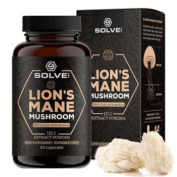GRZYB LIONS MANE Soplówka Jeżowata Solve Labs 60 Kapsułek Suplementy Diet - Solve Labs