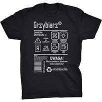 Grzybiarz Etykieta Koszulka Prezent Dla Grzybiarza