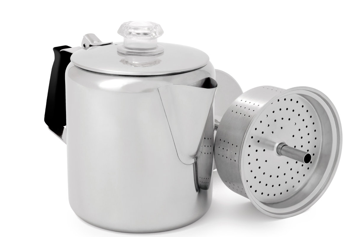 GSI Outdoors, Zaparzacz do kawy, Glacier Stainless 6 Cup Perc