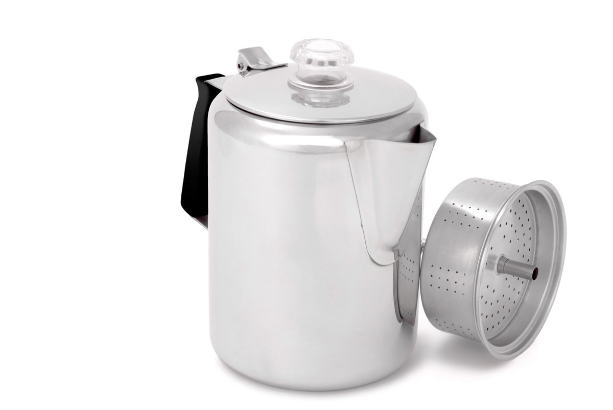 GSI Outdoors, Zaparzacz do kawy, Glacier Stainless 9 Cup Perc